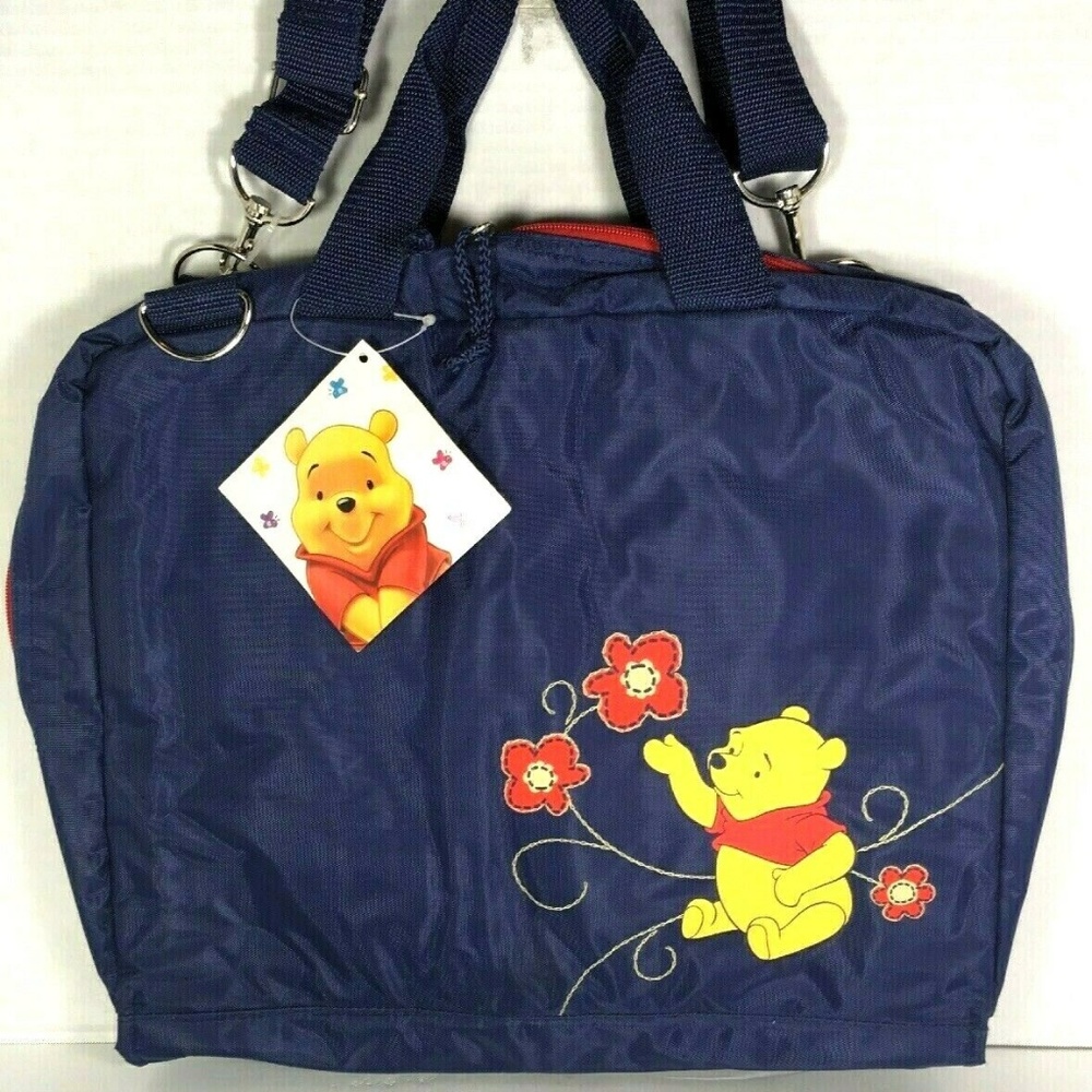 Winnie the Pooh Large Blue Nylon Travel Bag